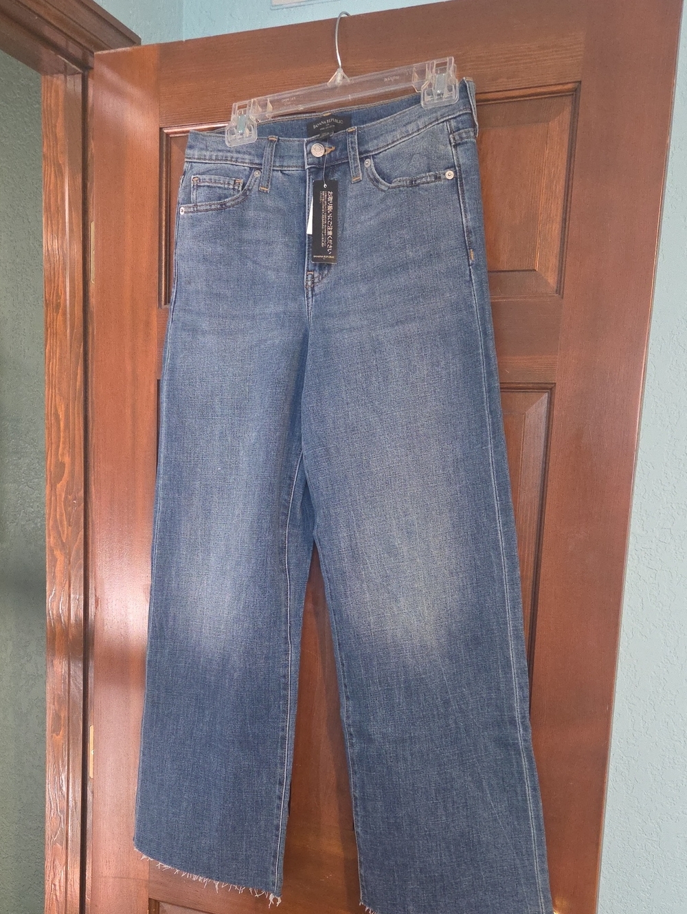 Banana Republic Wide-Leg Jeans in Blue Denim